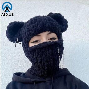 Sports Hat Manufacturer - OEM 2025 New Bear Ear Knitted Spandex Cotton