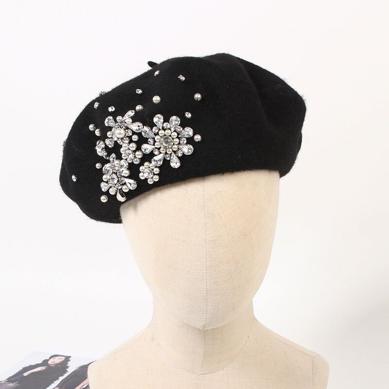 Wool Beret Supplier - OEM 2026 New Handmade Brick Stone Design