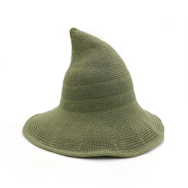 Halloween Wizard Hat Manufacturer - OEM Cross-Border Striped Cotton Knit 3D