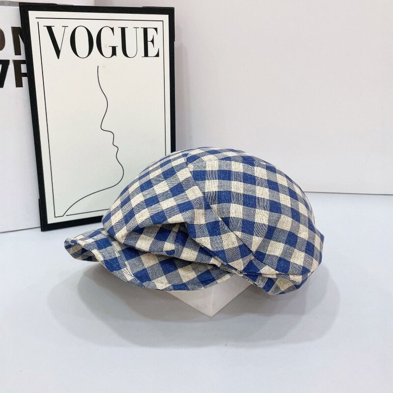 Vintage Beret Hat Factory - OEM Newest Selling Classic Cotton Lattice Design