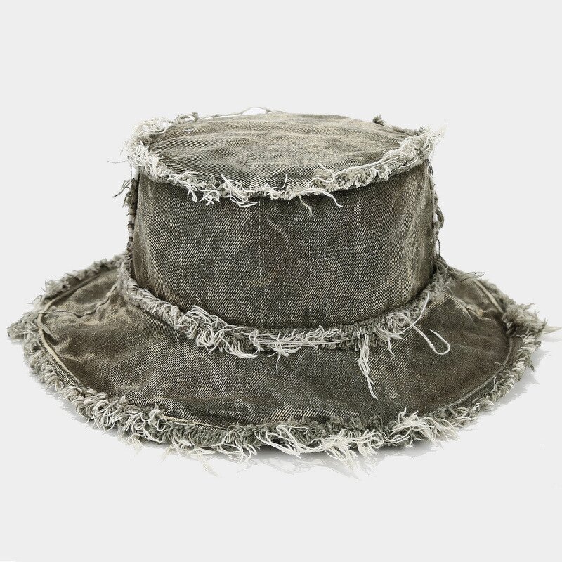 Basin Hat Manufacturer - OEM Korean Washed Rough Brim Double-sided Retro