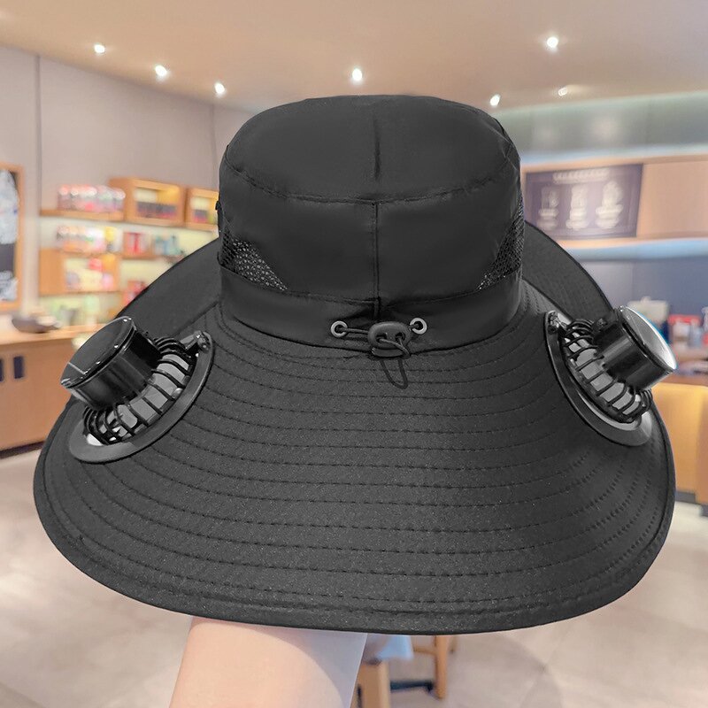 Solar Fan Hat Manufacturer - OEM Latest Hot Sale Men's Wide Brim Power USB