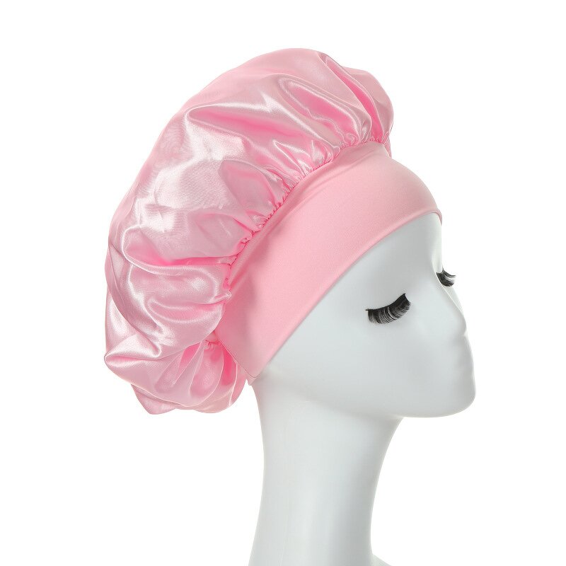 Sleep Bonnet Manufacturer - OEM Best Sell Women Girls Satin Silk Solid