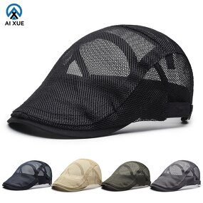 Flat Cap Factory - OEM Summer British Style Vintage Ivy Mesh Breathable