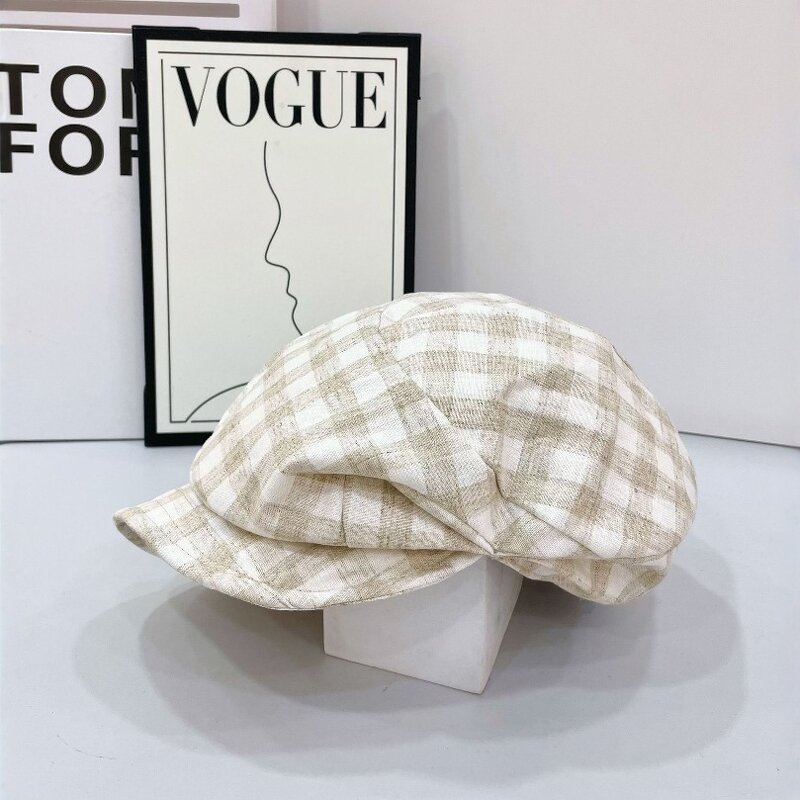 Vintage Beret Hat Factory - OEM Newest Selling Classic Cotton Lattice Design