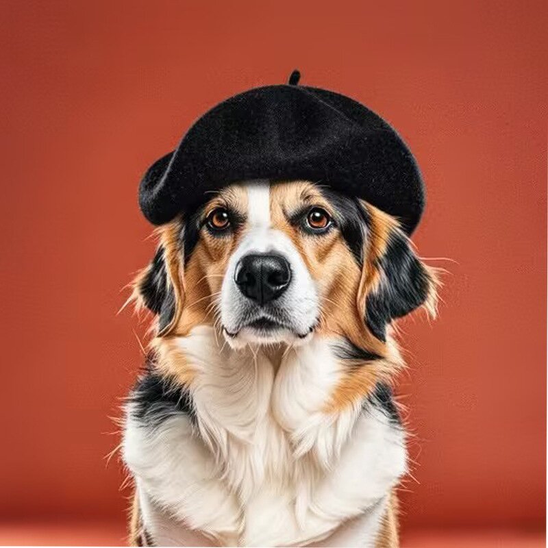 Pet Beret Supplier - OEM Hot Selling Customizable Dog Accessory Painter