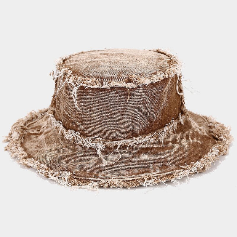 Basin Hat Manufacturer - OEM Korean Washed Rough Brim Double-sided Retro