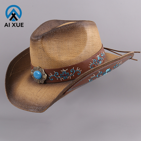 Cowgirl Hat Supplier - OEM Best Selling Unisex Embroidered Band Rodeo