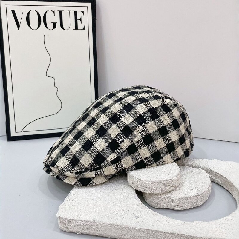 Winter Beret Supplier - OEM Unisex Vintage Cotton Acid Washed Newsboy Style