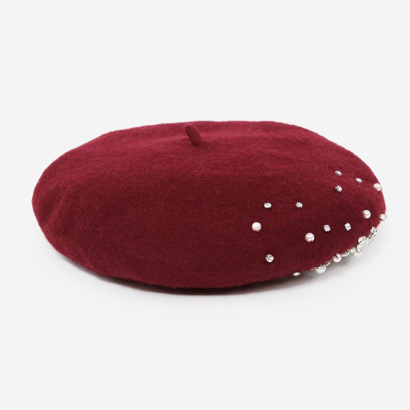 Wool Beret Supplier - OEM 2026 New Handmade Brick Stone Design