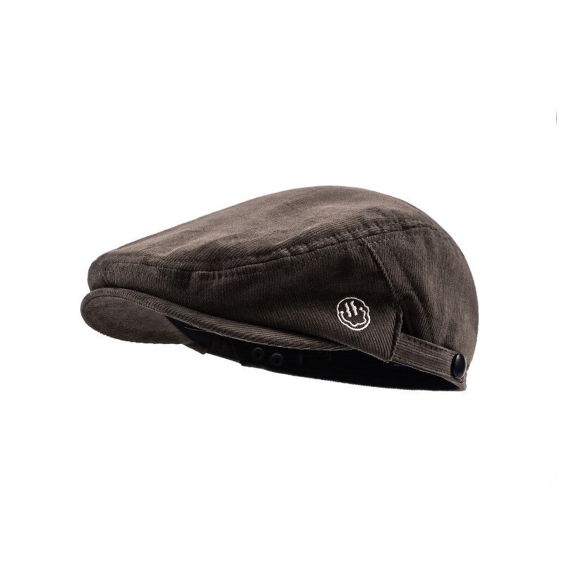 Ivy Hat Supplier - OEM Japanese Retro Newsboy Warm Character Y2K Printed