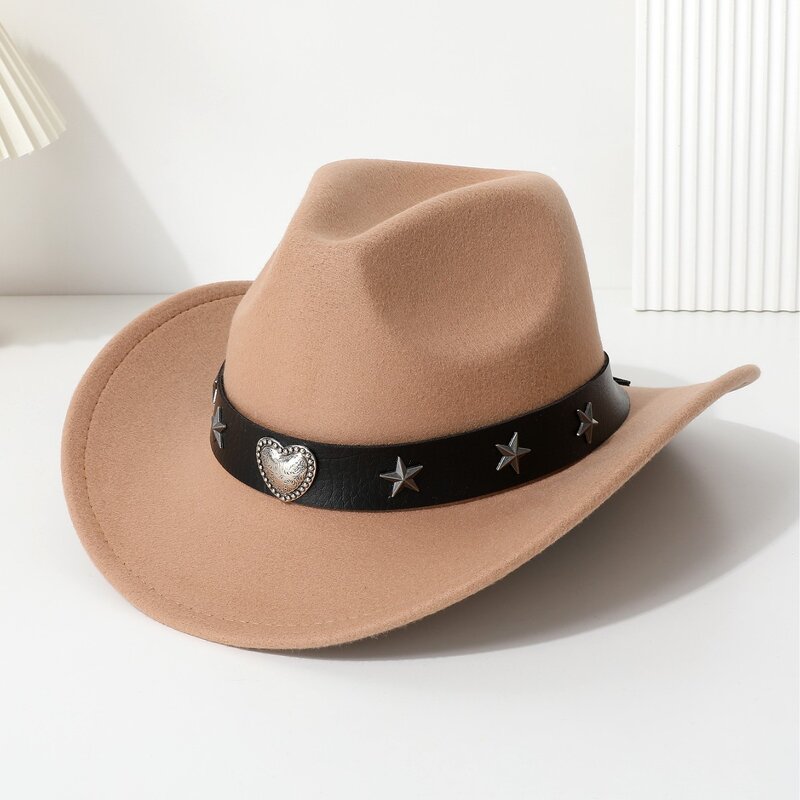 Western Cowboy Hat Manufacturer - OEM Vintage Ethnic Style Roll Brim Felt