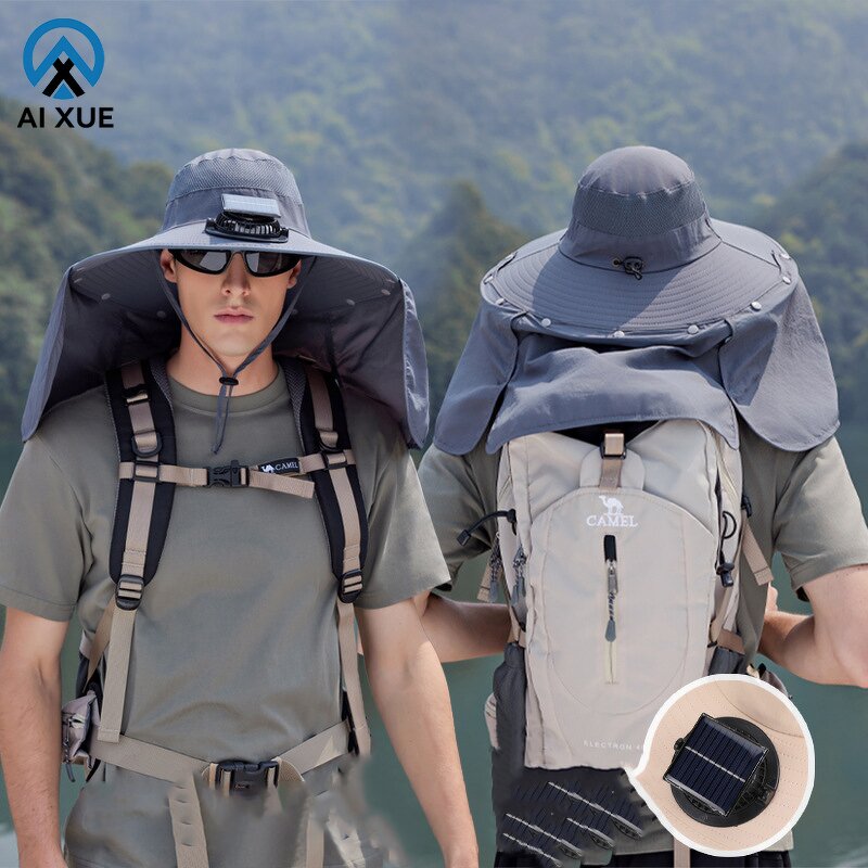 Solar Fishing Cap Manufacturer - OEM Men's Women's Cool Solar Fan Character