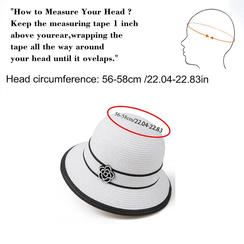 Panama Hat Manufacturer - OEM Women's 2025 Elegant Japanese Striped Camellia