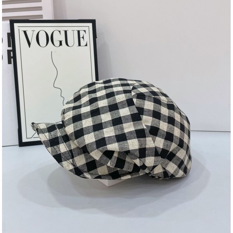 Vintage Beret Hat Factory - OEM Newest Selling Classic Cotton Lattice Design