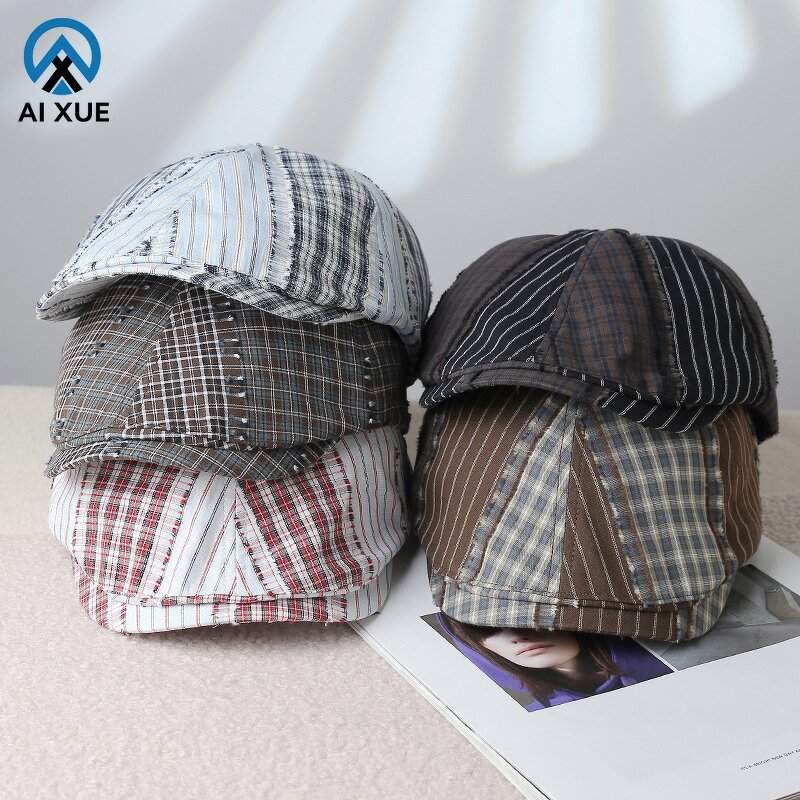 Spliced Beret Manufacturer - OEM Original Spring New Cut Sewn Patch Stylish