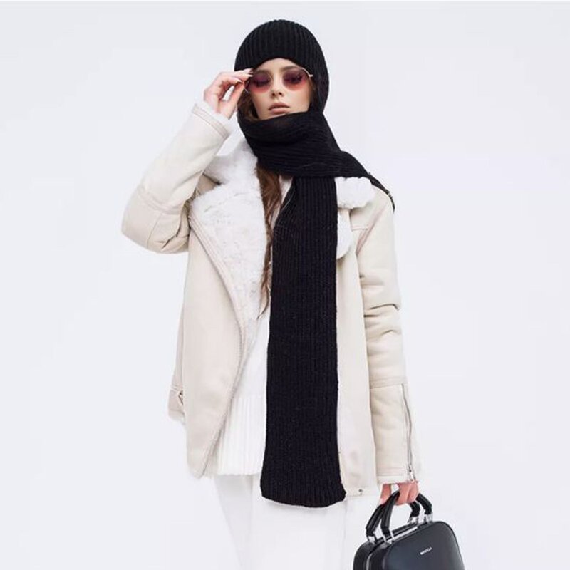 Knitted Hat Scarf Manufacturer - OEM Manufacturer's New Unisex Wool Hooded