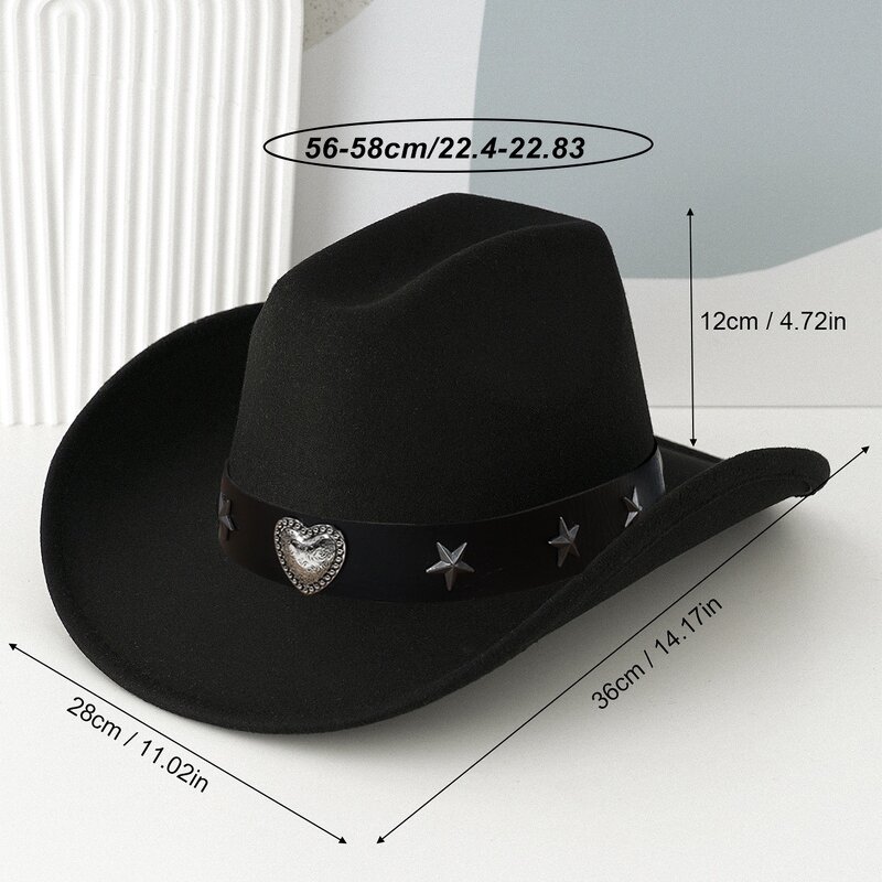 Western Cowboy Hat Manufacturer - OEM Vintage Ethnic Style Roll Brim Felt