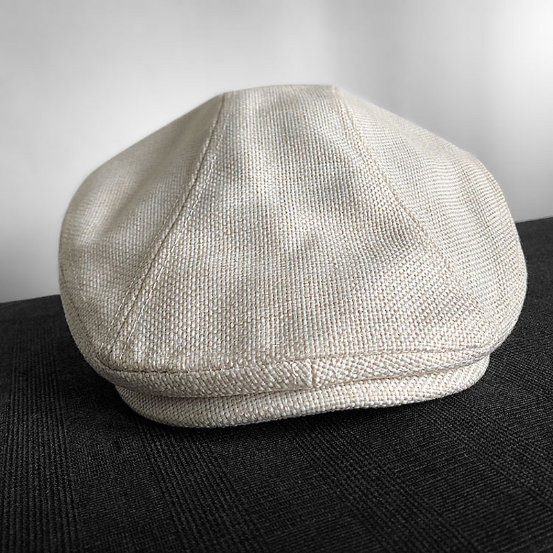 Linen Flat Cap Factory - OEM Premium Vintage Newsboy Breathable Sun Hat