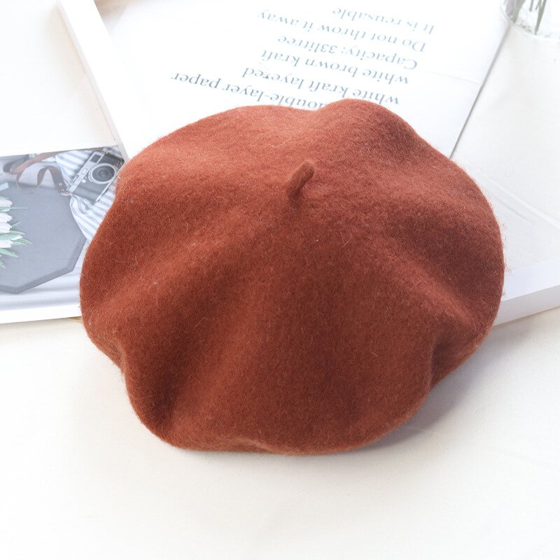 Kids Beret Factory - OEM 2026 New French Wool Plain Style Spring