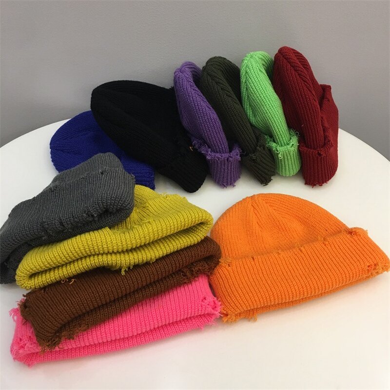 Y2K Beanie Manufacturer - OEM New Distressed Digital Puff Print Patch