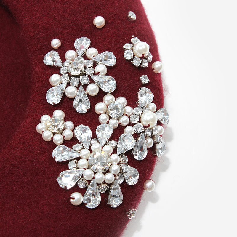 Wool Beret Supplier - OEM 2026 New Handmade Brick Stone Design