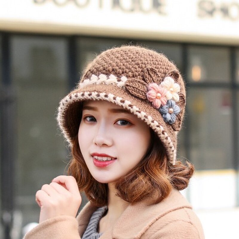 Wool Knitted Hat Factory - OEM Women's Winter Warm Windproof Fleece Lining