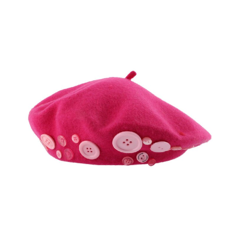 Woolen Beret Manufacturer - OEM Winter Coffee Brown Unisex Retro Character