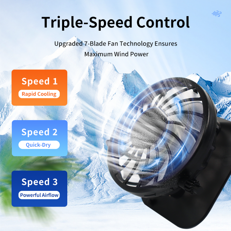 Solar Fan Hat Factory - OEM Adjustable 60cm Wide Brim Dual Cooling Fans