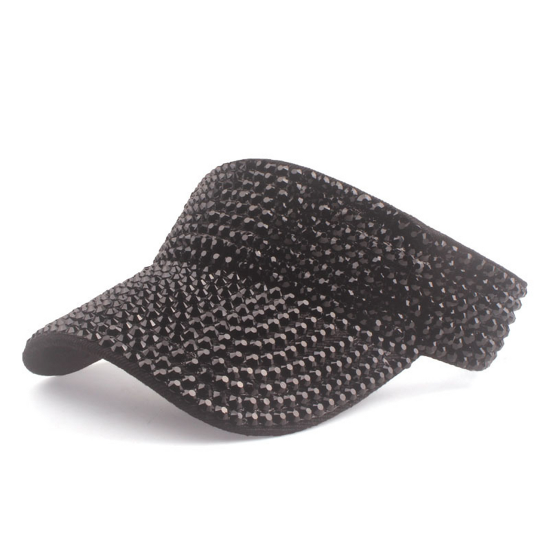 Sun Visor Cap Factory - OEM Stylish Rhinestone Embedded Outdoor Fashionable