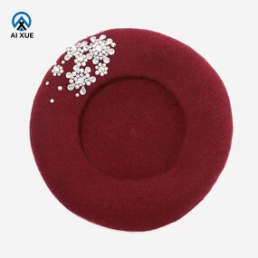 Wool Beret Supplier - OEM 2026 New Handmade Brick Stone Design
