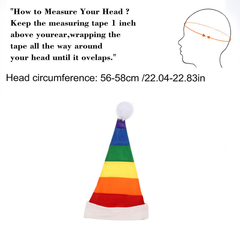 Christmas Cap Manufacturer - OEM Custom Unisex Velvet Pride Month Rainbow