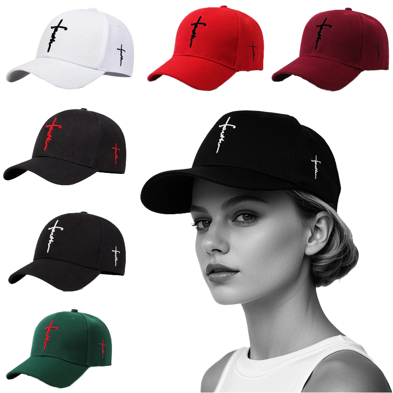 Baseball Cap Manufacturer - OEM Factory Direct Unisex Customizable Faith Cross