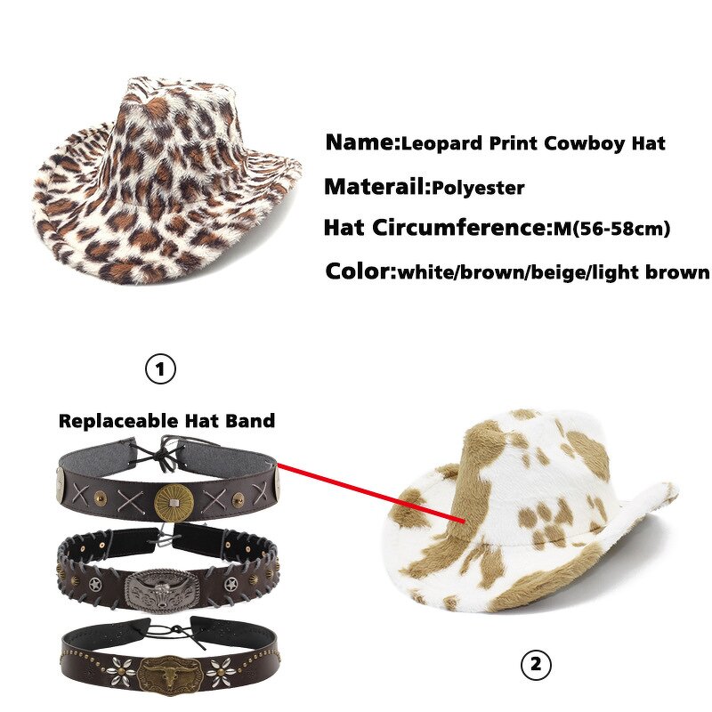 Wool Felt Hat Manufacturer - OEM Winter High Quality Leopard Print Double