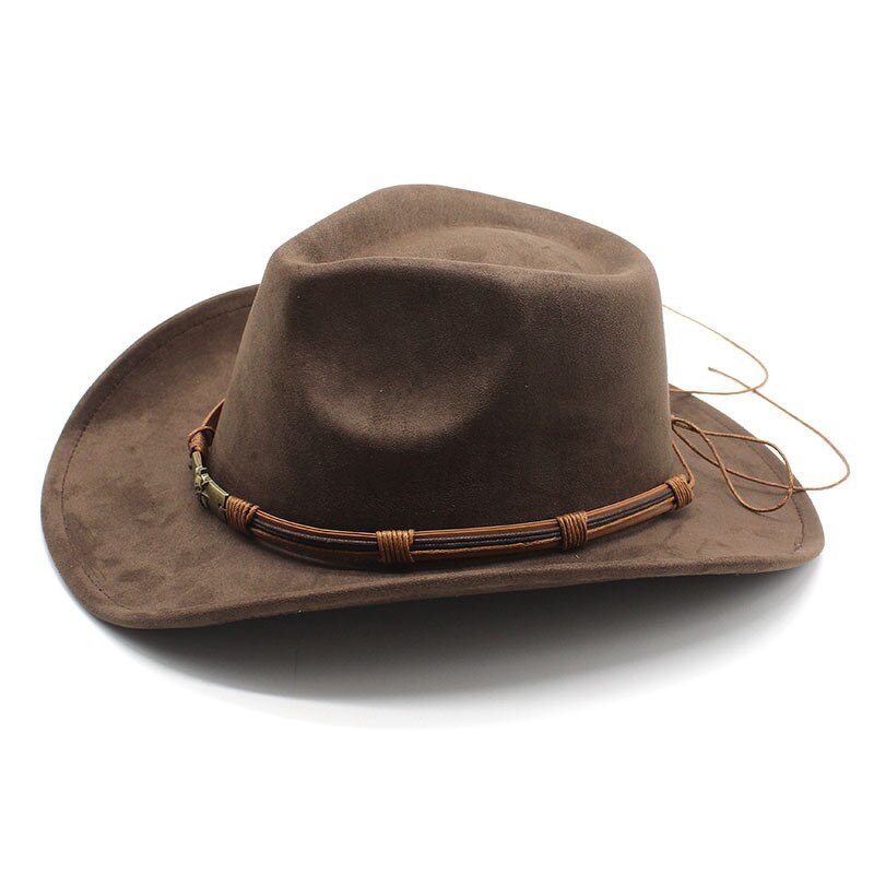 Suede Cowboy Hat Factory - OEM NEW Men Women Solid Color Vintage Minimalist