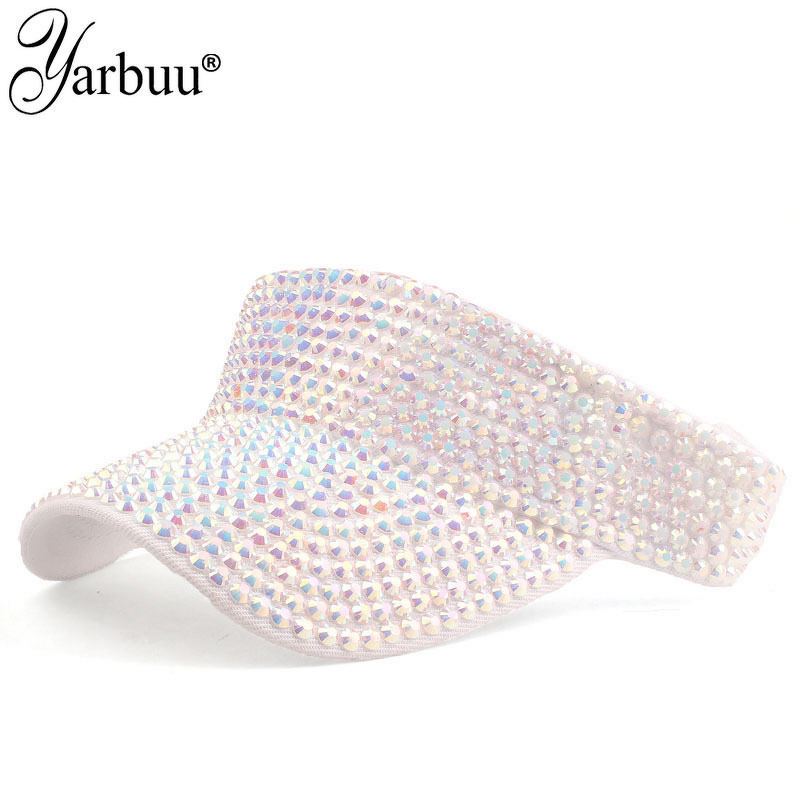 Sun Visor Cap Factory - OEM Stylish Rhinestone Embedded Outdoor Fashionable
