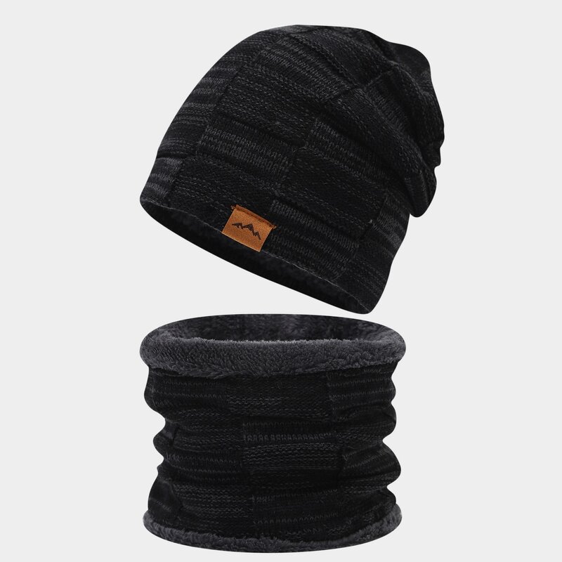 Hat Scarf Set Supplier - OEM Custom Europe Autumn Winter Velvet Two-piece