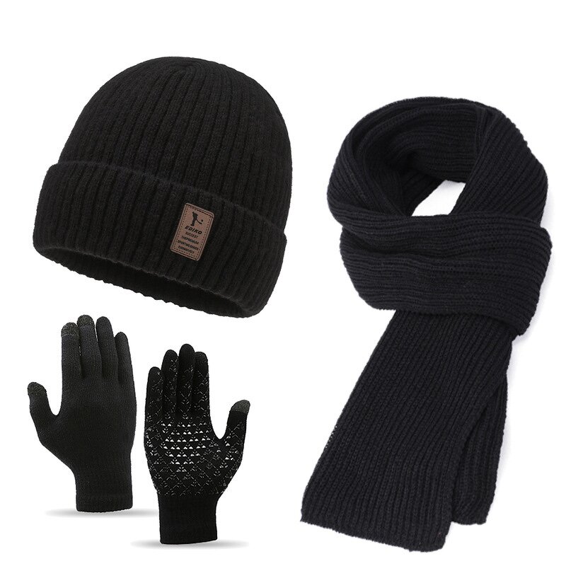 Knitted Set Supplier - OEM Customized DIY Handmade Men's Long Winter Three