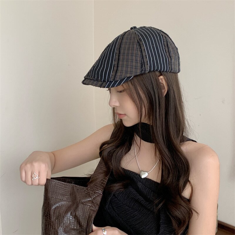 Spliced Beret Manufacturer - OEM Original Spring New Cut Sewn Patch Stylish