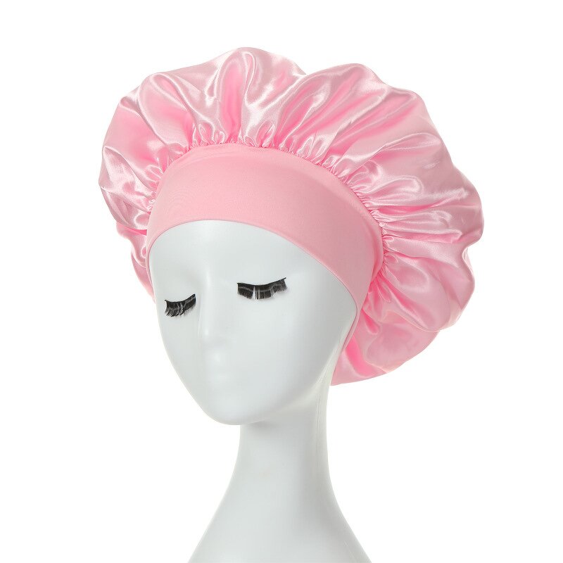 Sleep Bonnet Manufacturer - OEM Best Sell Women Girls Satin Silk Solid
