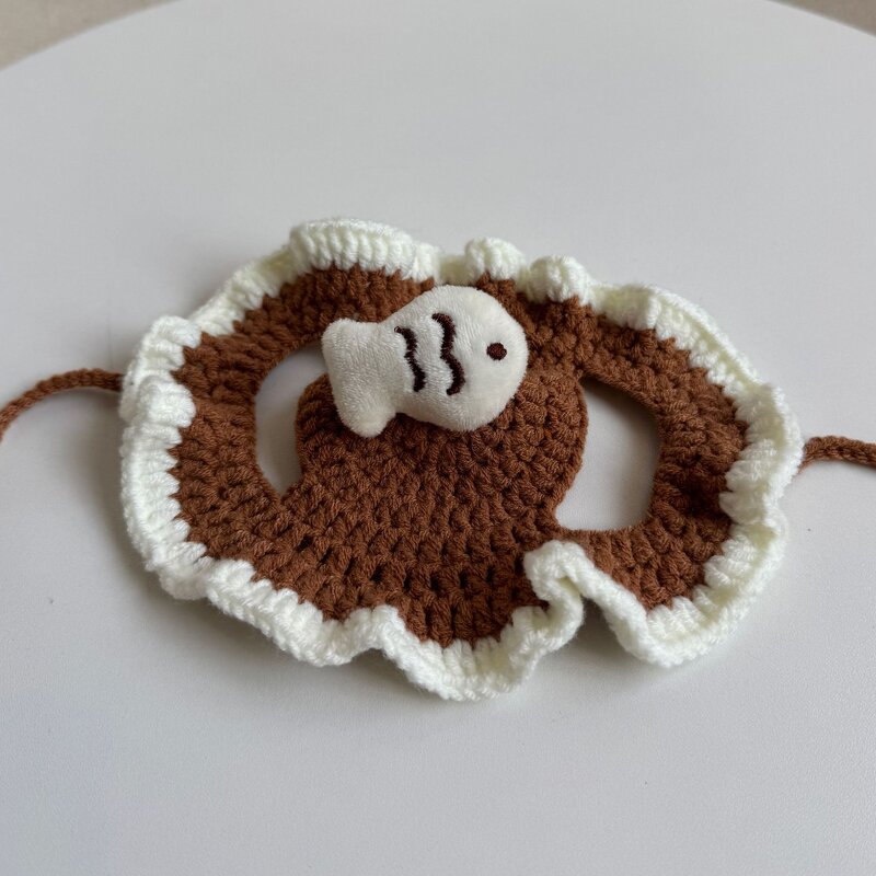 Crochet Bucket Hat Manufacturer - OEM Cozy Cat Spooky Knitted Pet Cap