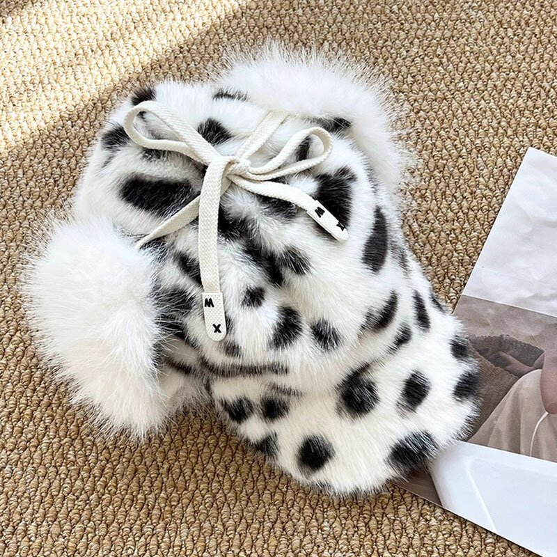 Earmuffs Supplier - OEM 2025 New Cute Retro Leopard Plush Acrylic