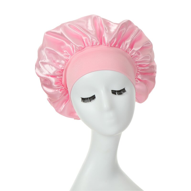 Sleep Bonnet Manufacturer - OEM Best Sell Women Girls Satin Silk Solid
