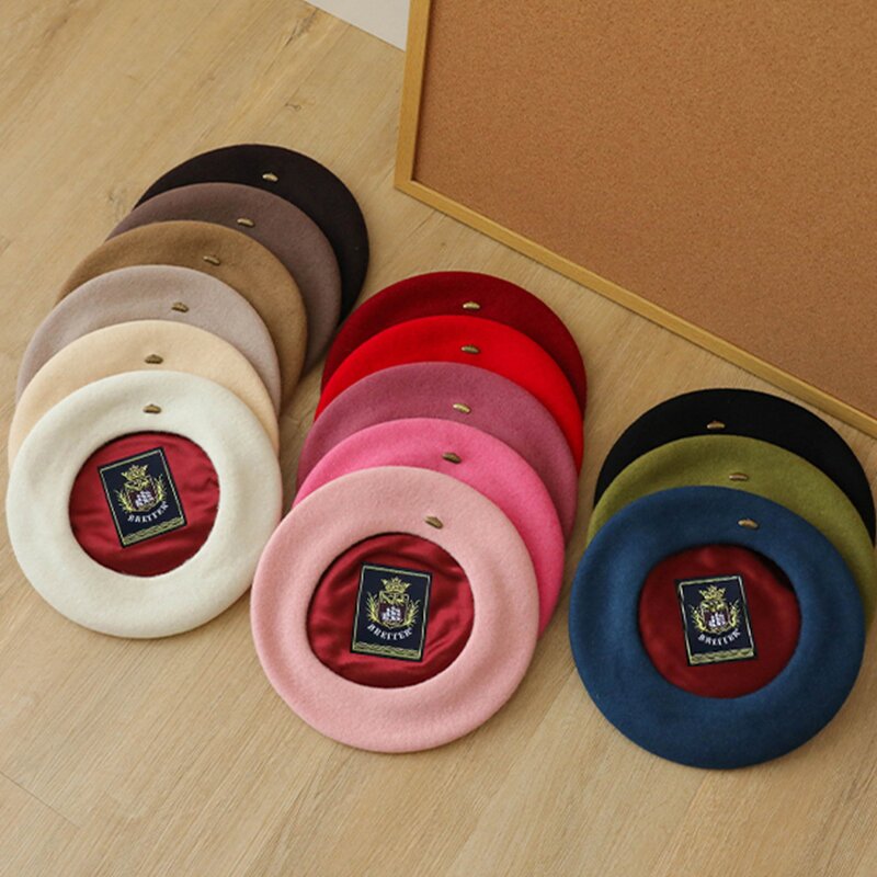 Wool Beret Manufacturer - OEM New Style Thickened Lined Women's French