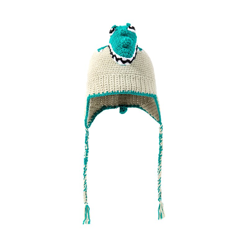 Knitted Hat Supplier - OEM Premium Milk Cotton Dinosaur Braid Hat