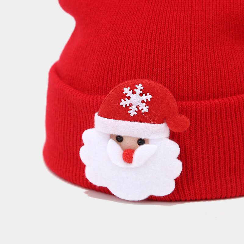 Christmas Beanie Hat Factory - OEM New Cute Unisex Santa Claus Acrylic Fit