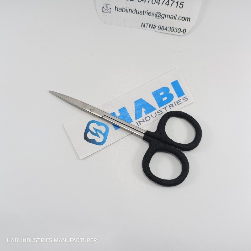 Fly Fishing Scissors Manufacturer - OEM Black Rubber Handle
