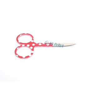 Manicure Scissors Factory - OEM Half Gold Curved Blade