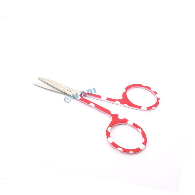 Manicure Scissors Factory - OEM Half Gold Curved Blade