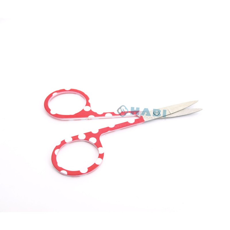 Manicure Scissors Factory - OEM Half Gold Curved Blade